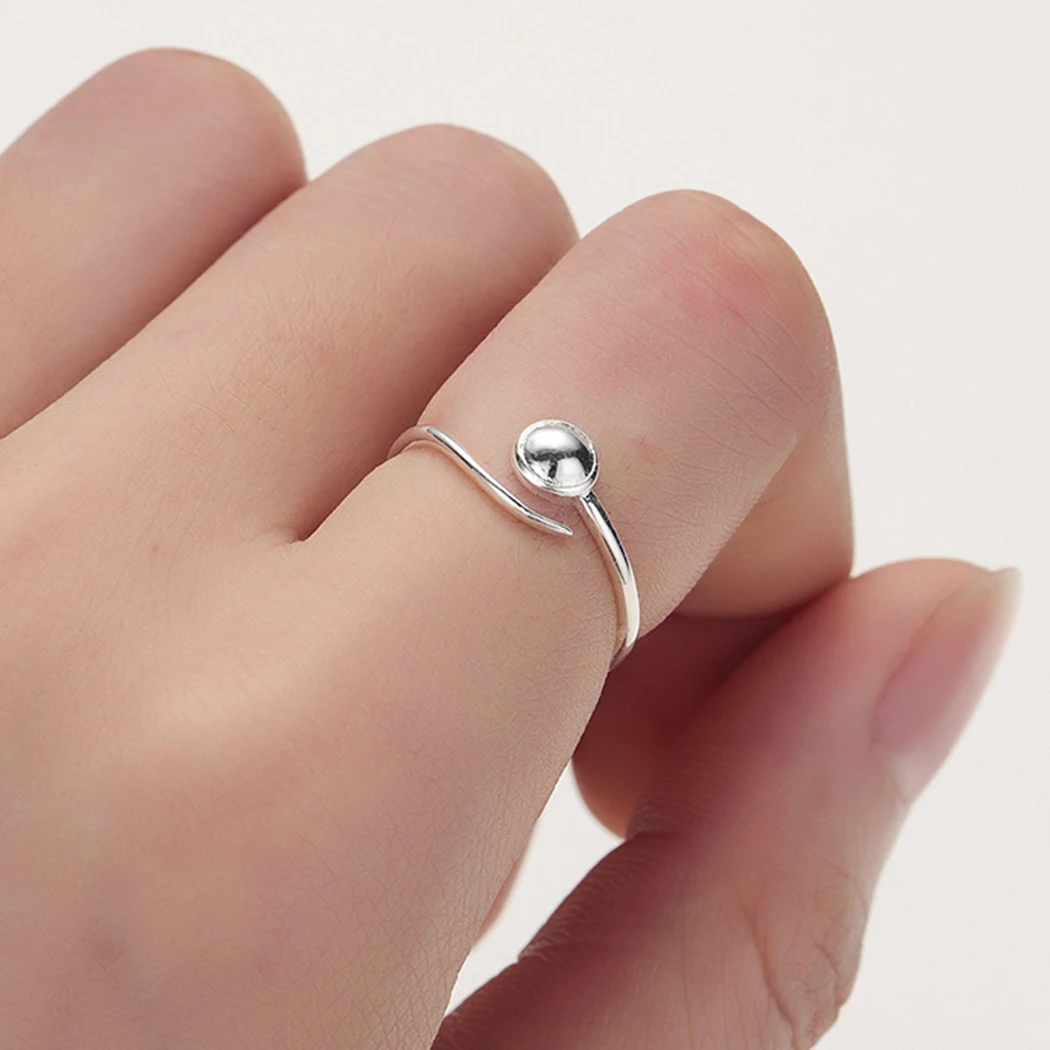 QIMING модные костяшки Простые Кольца для женщин Регулируемый Миди палец кольцо