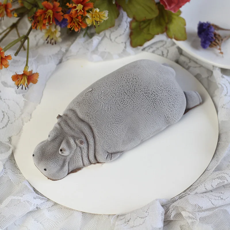 3D Бегемот силиконовые формы для мыла выпечки мороженое Мусс плесень DIY молд ручной работы Инструменты для изготовления