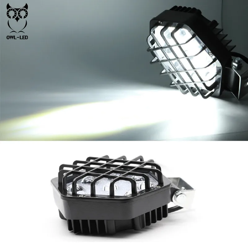 New 27W 48w 12V-24V LED Work Light Bar 4D Lamp Driving Fog Offroad Car for SUV 4WD led beams | Автомобили и мотоциклы