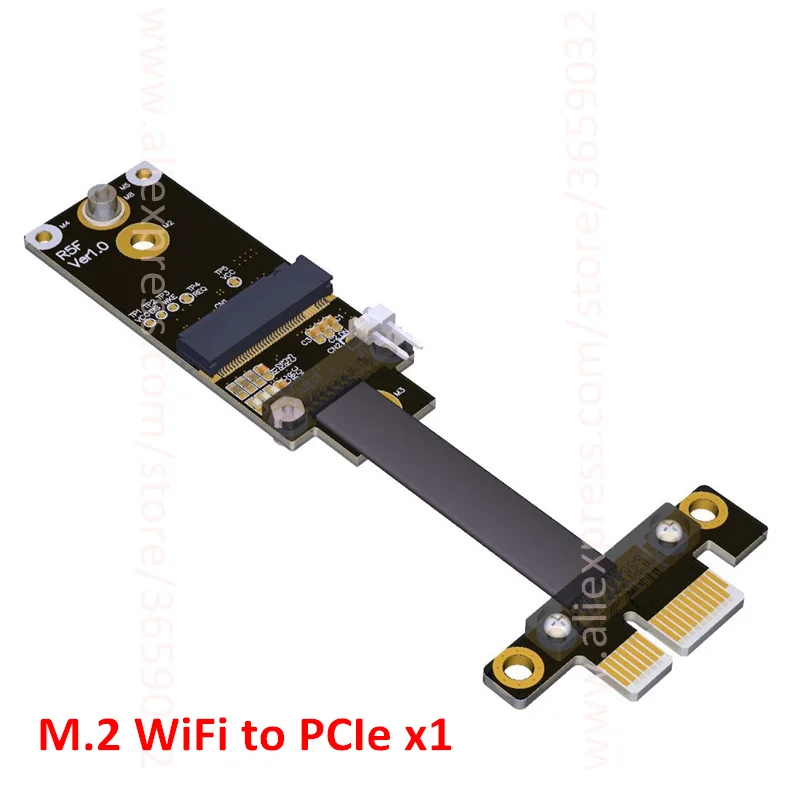 M.2 A.E. Ключ WiFi к PCIe x1 адаптер расширения Gen3.0 беспроводная сетевая карта ленточный