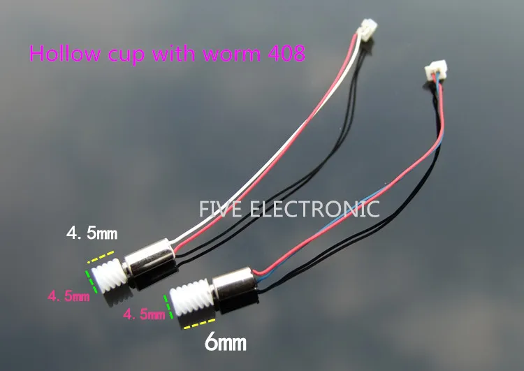 Полый стакан с червём 408 3 7 в 40000 об/мин миниатюрный двигатель для игрушек 4*8