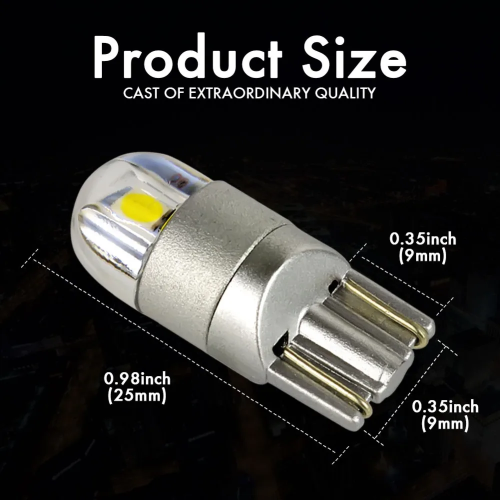 Светодиодные лампы T10 2-SMD 3030 W5W 3-SMD 2 шт. светодиодная лампа для автомобильных