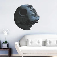 death star wall stickers movie fans home decor kids wall decal room decoration mural 1441 boys room decor