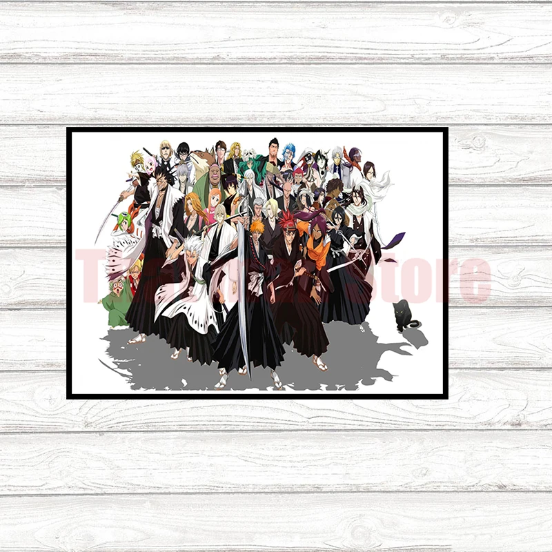 BLEACH плакаты мультфильм наклейки на стену белая мелованная бумага печатает Высокое разрешение гостиная спальня бар украшение дома арт бренд