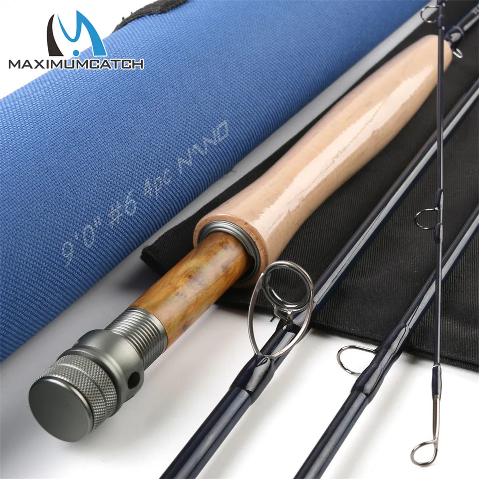 Maximumcatch Nano 9ft 6wt 4 шт. быстрое действие весь стержень IM12/46 Toray Япония углеродного