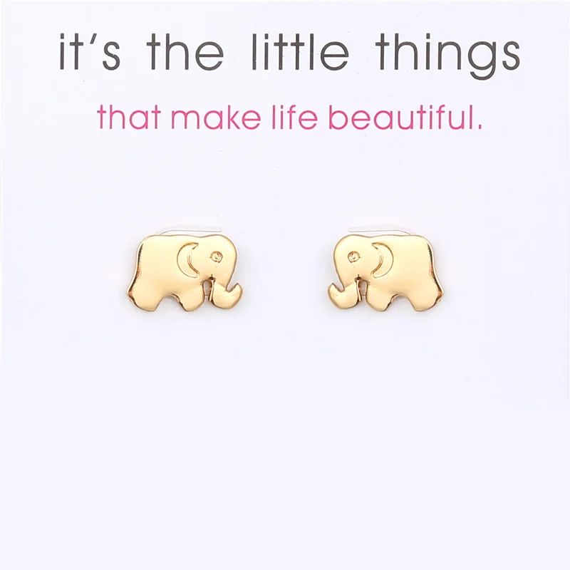 

Fashion Jewelry Good Luck Elephant Stud Earrings For Women statement earrings