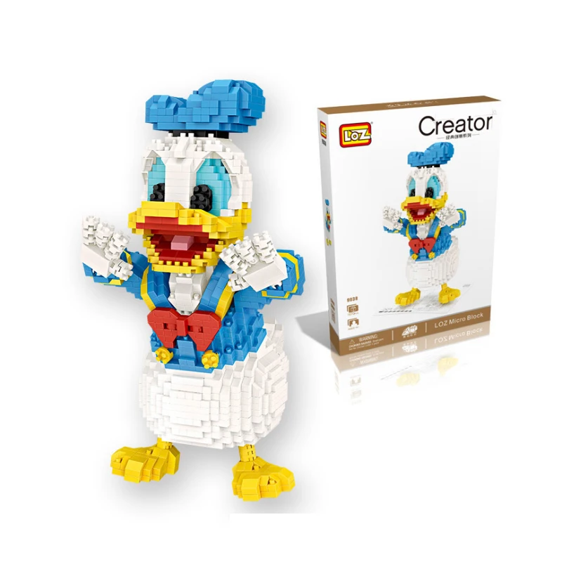 LWKO алмазные строительные блоки микроблок милые Мультяшные фигурки животных