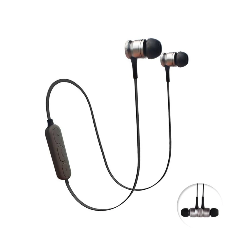 H5 розовое золото Bluetooth наушники с микрофоном Беспроводной магнит Спорт бег