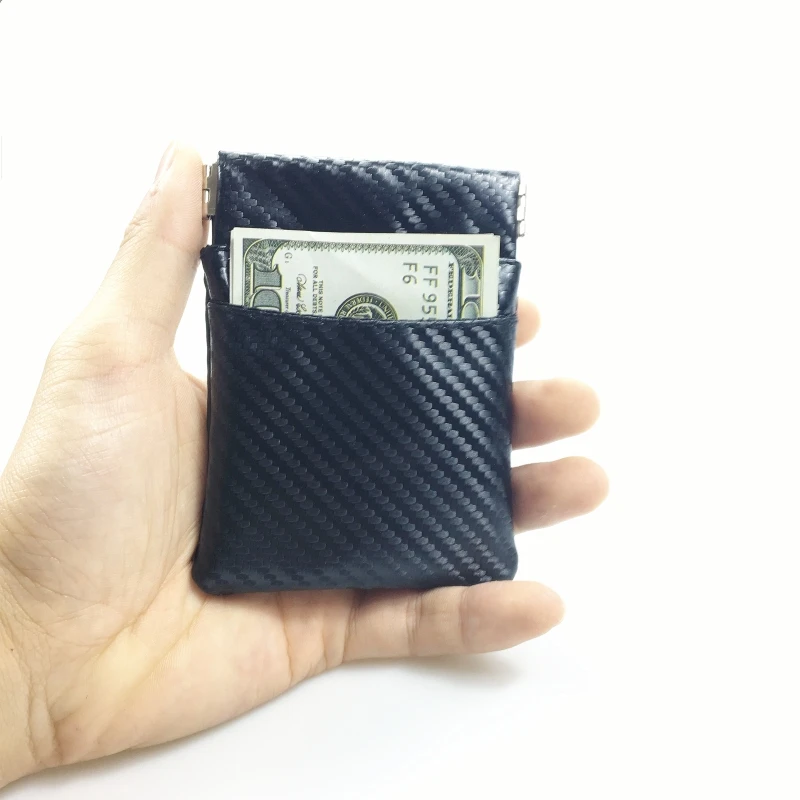 Новинка 2018 модный кошелек из искусственной кожи с узором углеродного волокна для