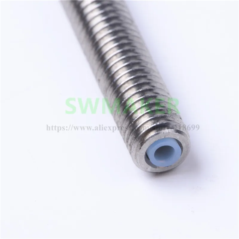 SWMAKER 2pcs MK8 extruder Stainless steel throat M6X35mm M6*35mm with PTFE tube (ID:3mm OD:4mm) for 1.75mm 3D printer part | Компьютеры и