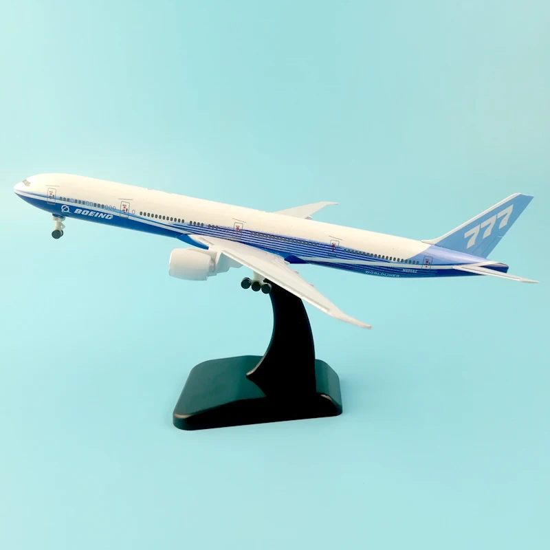 Оригинальная модель самолета Boeing 777 20 см металлическая Air W подставка для шкив