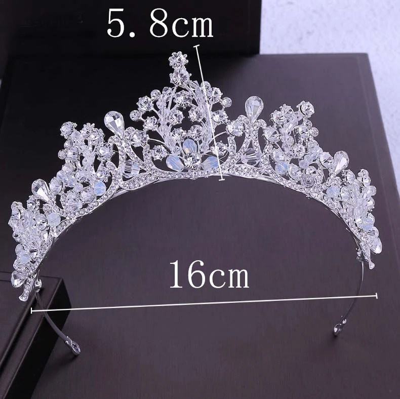 Роскошная женская корона принцессы повязка на голову с кристаллами и стразами