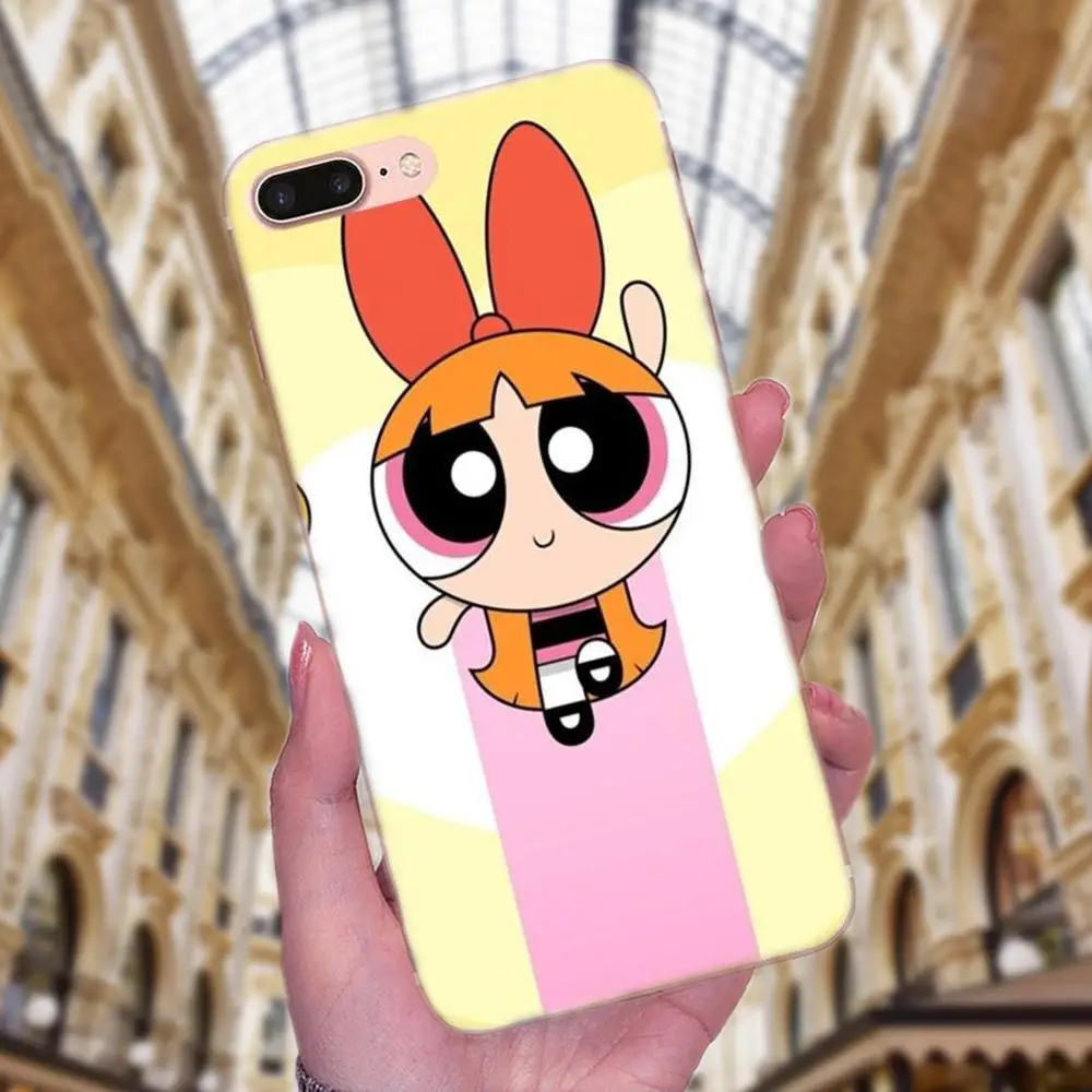 Мягкий чехол для телефона Powerpuff Girls для samsung Galaxy Note 5 8 9 S3 S4 S5 S6 S7 S8 S9 S10 mini Edge Plus Lite
