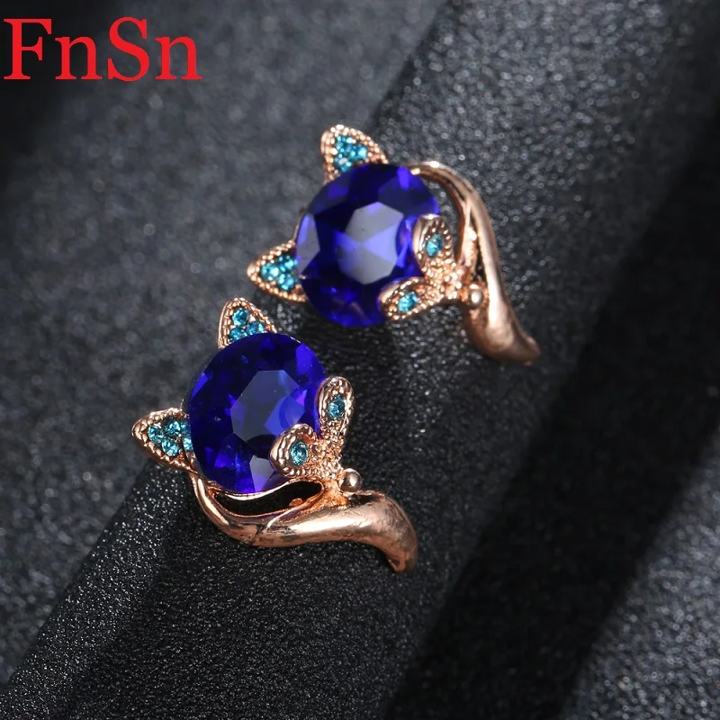 Fnsn 2017 новые поступления модных женских сережек-гвоздиков из цинкового сплава |