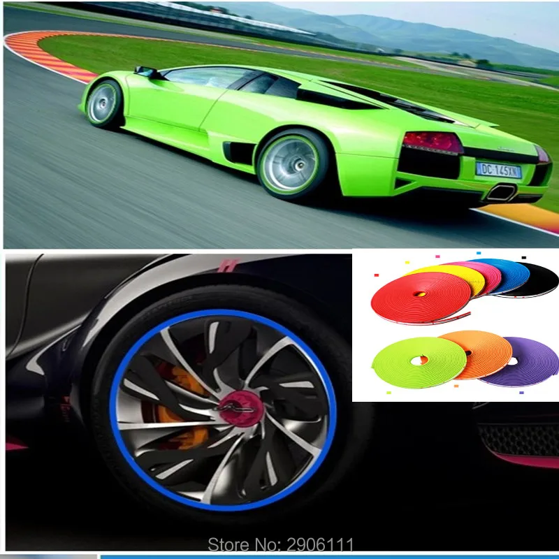Автомобильный Стайлинг Автомобильная декоративная для ступицы полоса покрышки