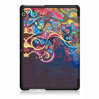03 Кожаный чехол для huawei Mediapad T3 10, чехол с красочным принтом для планшета, подставка для huawei MediaPad T3 10, AGS-L09, AGS-W09, 9,6 дюймов - Цвет: 03