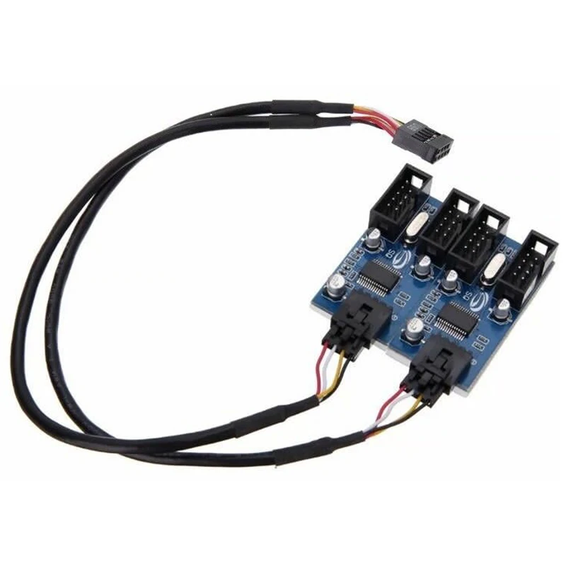 Motherboard Usb 9Pin Header 1 To 4 Splitter Port Multiplier 30Cm Extension Cable | Компьютеры и офис