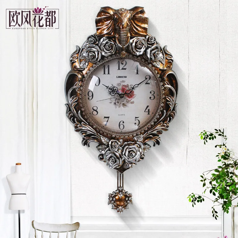 Европейские кварцевые часы со слоном для гостиной атмосфера современного минимализма современные