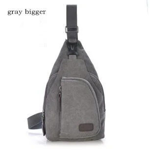 Лидер продаж Bolsos Mujer холст Для мужчин сумки груди Повседневное Crossbody Back Pack мужской сумка многофункциональный небольшой - Цвет: gray (bigger)