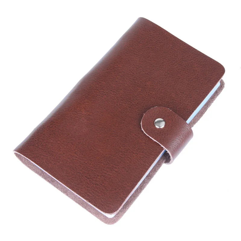 Мужчины и женщины натуральная кожа карта на складе Бизнес имя мешок Воловья ID