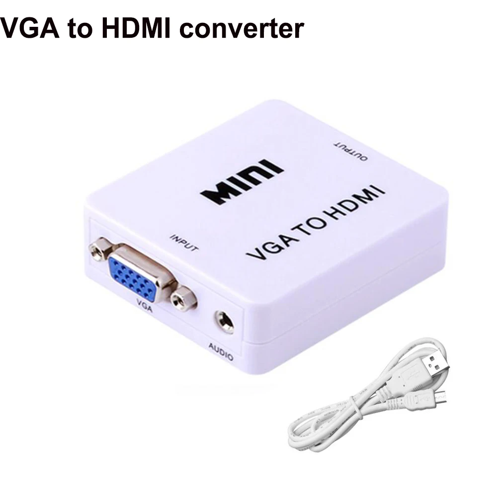 Hdmaters преобразователь из VGA в HDMI PC VGA в AV HDMI для ПК ноутбука - Цвет: VGA to HDMI A