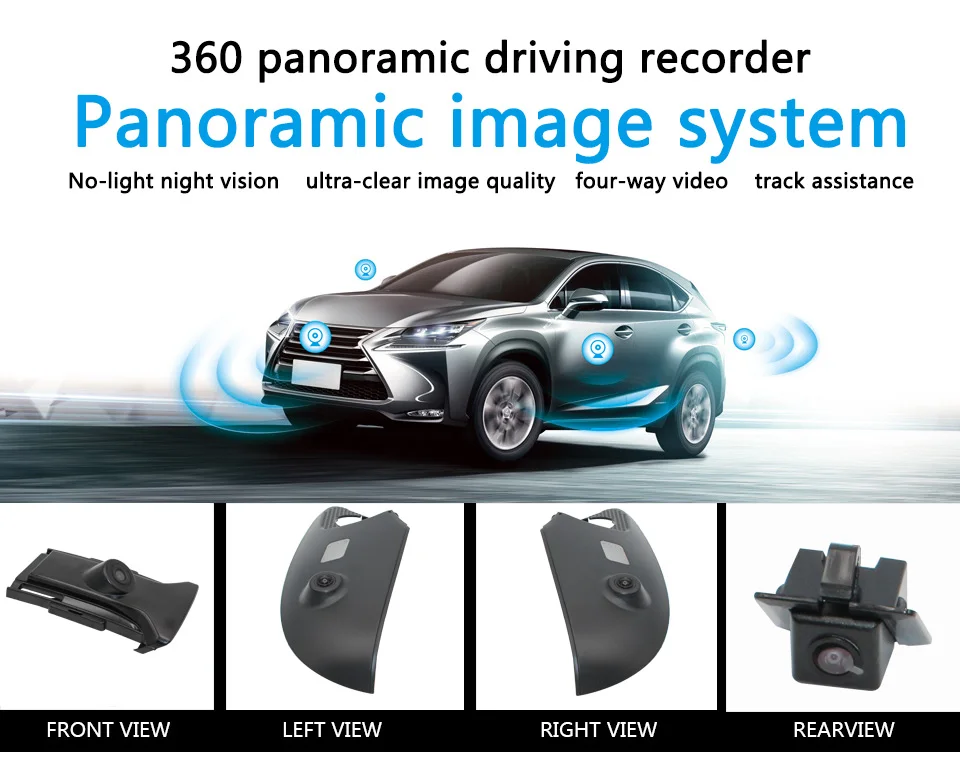 Smartour car 360 градусов 3D HD панорама с видом птицы система объемного вида специально для Honda Odyssey Автомобильный видеорегистратор 1280P запись