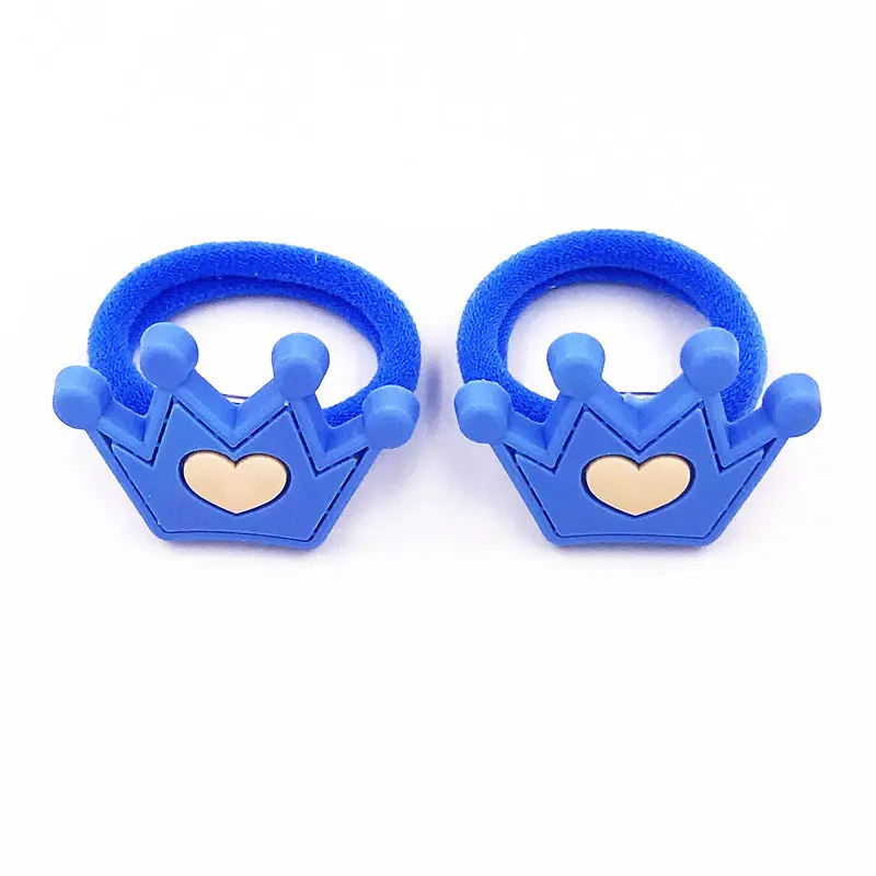 Новое поступление 2 предмета эластичные резинки для волос с короной девочек