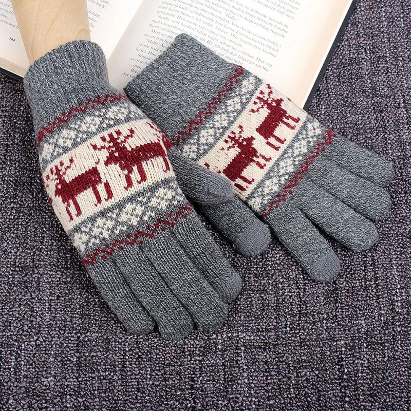 Realby Зимние перчатки Для мужчин полный палец руки теплые Сенсорный экран Ганц