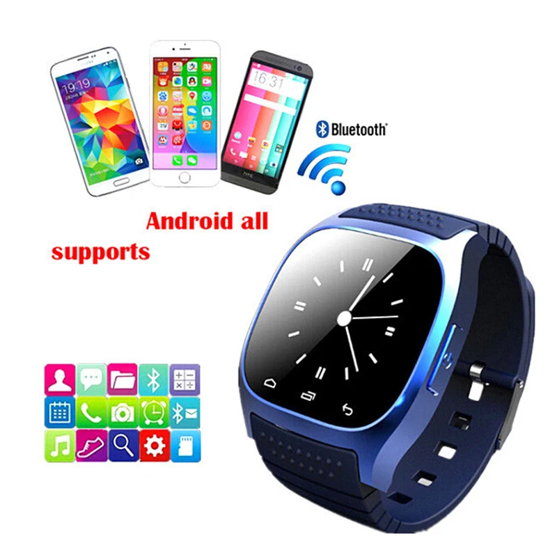 Bluetooth M26 Смарт часы Для мужчин Smartwatch reloj inteligente Носимых устройств SMS будильник для