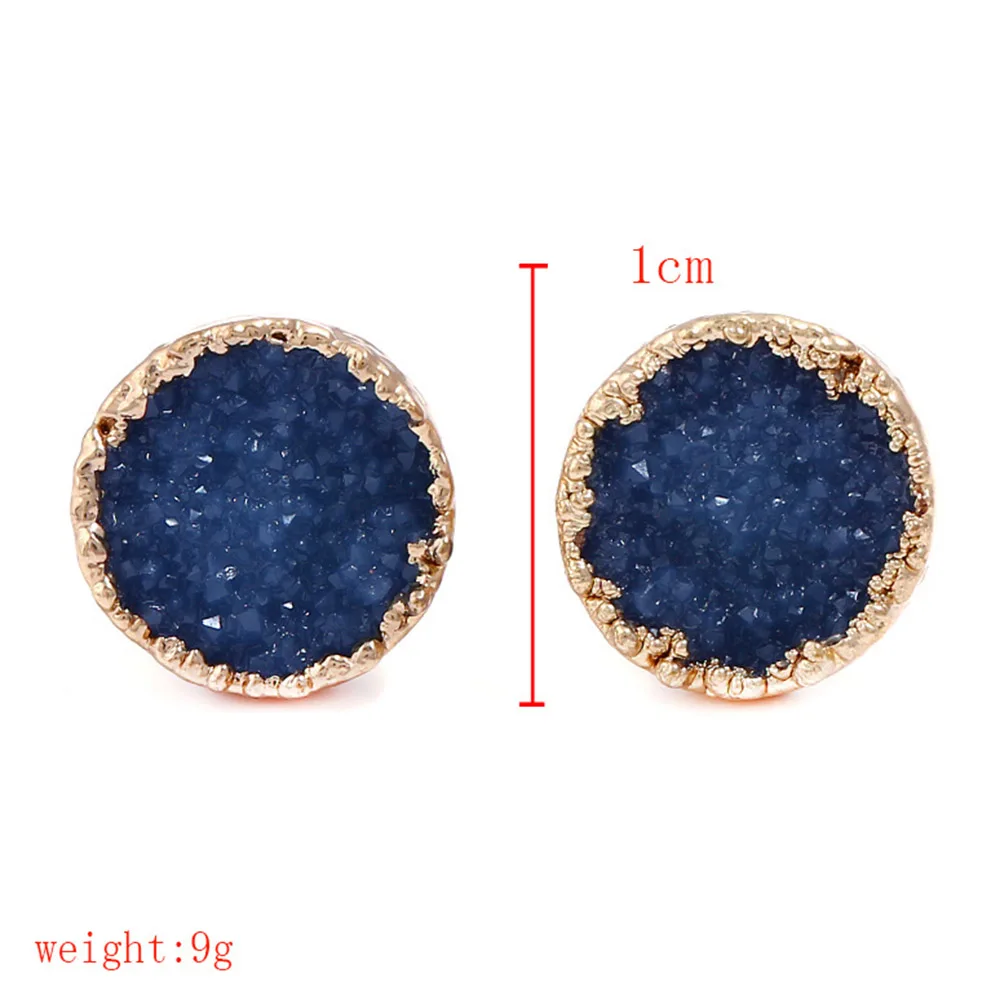 Женские серьги гвоздики с натуральным камнем в европейском стиле|earrings for women