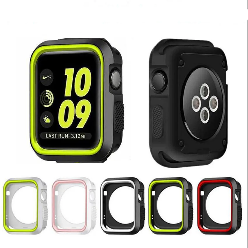 Чехол для apple watch HOKE подходит iwatch1/2/3 силиконовый спортивный полноразмерный чехол