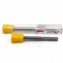6*6*75 из 3 флейт HRC 60 фреза твердосплавная Концевая CNC фрезерные