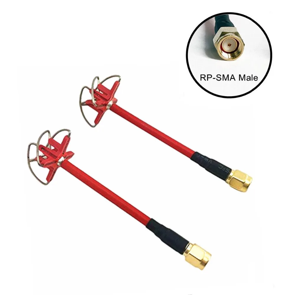 Hobbymate Aomway антенна 5 8G 3DBi 4 листа клевера для FPV мультикоптера TX RX (RP SMA Male) упаковка из