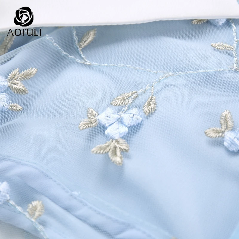 AOFULI S-XXXXL 5XL сексуальное летнее праздничное платье большого размера с