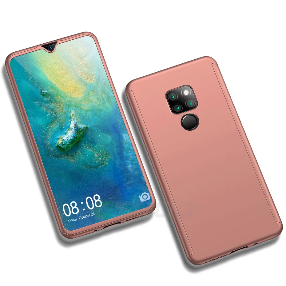 Розовый OICGOO 360 Полный чехол для телефона для huawei P20 mate 20 Pro Lite 20X Coque чехол для huawei P30 mate 10 Pro mate 20 X Lite чехол s - Цвет: Розовый