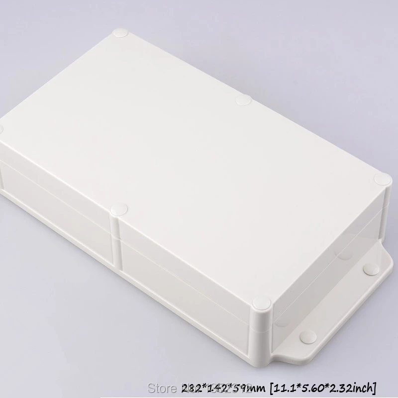 1 шт. водонепроницаемый пластиковый корпус из АБС пластика 282*142*59 мм|enclosures for electronics|enclosure ip68enclosure waterproof |
