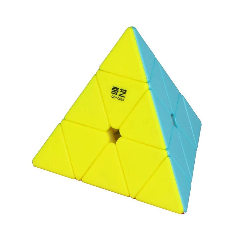 pyramid Solid color Qiyi qiyuan магический куб 2x2x2 3x3x3 5x5x5 megaminx Пирамида скоростной куб игрушки для детей головоломка скоростной куб детские игрушки Твердые - Цвет: pyramid Solid color