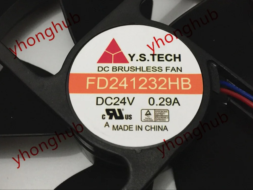 Вентилятор охлаждения сервера Y.S TECH FD241232HB постоянный ток 24 В 0 29 А 120x120x32 мм 2