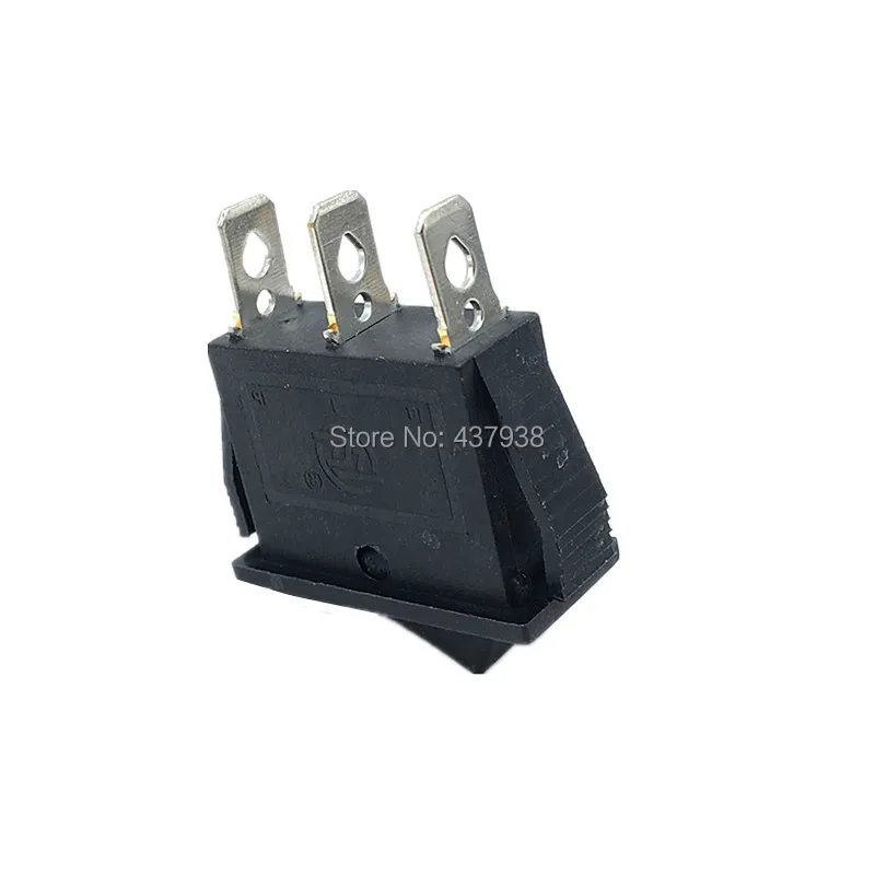 5 шт. KCD3 кулисный переключатель 15A 250 В/20A 125VAC 3 Pin SPDT вкл.-ВЫКЛ. положения черный