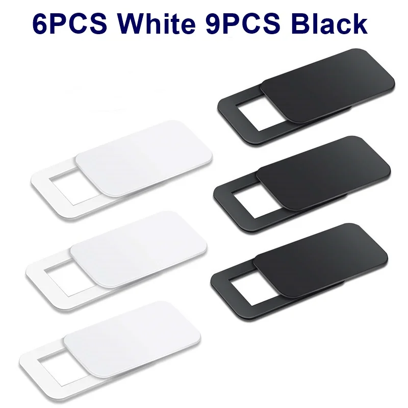 6PC WHITE 9PC BLACK Tongdaytech 15 шт. ультра тонкая веб-камера крышка затвора слайдер Пластиковая Универсальная крышка для камеры для телефона Macbook Ноутбуки стикер конфиденциальности - Цвет: 6PC WHITE 9PC BLACK