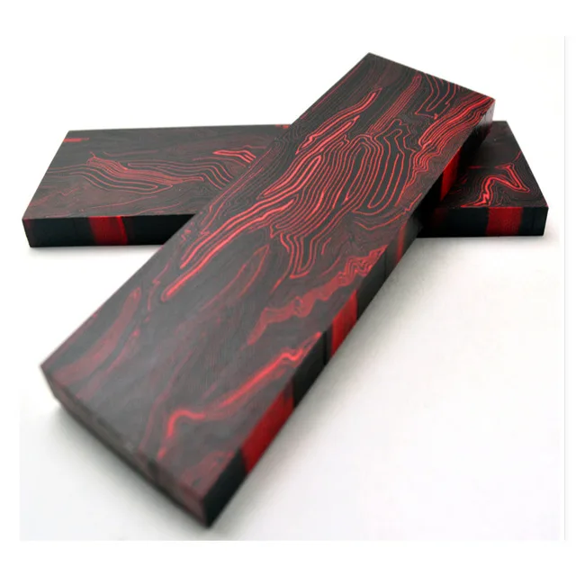 Red 270x45x8mm G10 Микарта шаблон доска лист черный/красный/оранжевый/синий дамасский холст материал для DIY нож ручка ремесла поставки-1 шт - Цвет: Red 270x45x8mm