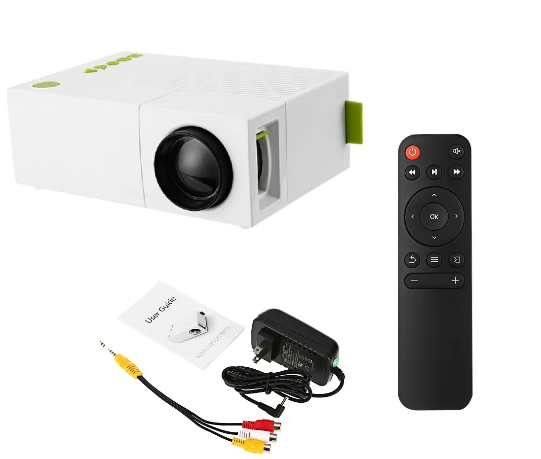 Coolux YG310 мини-проектор с высоким светодио дный разрешением 1080 P lcd LED Проекция 400-600Lum