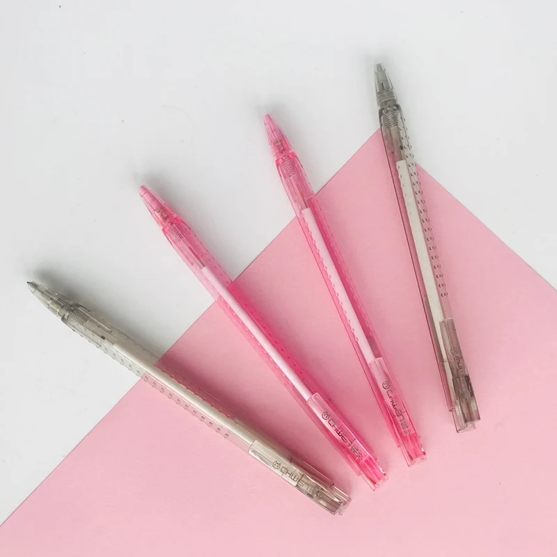 3 шт./лот ПРОСТАЯ ПРОЗРАЧНАЯ треугольная подставка для ручек пресс механический