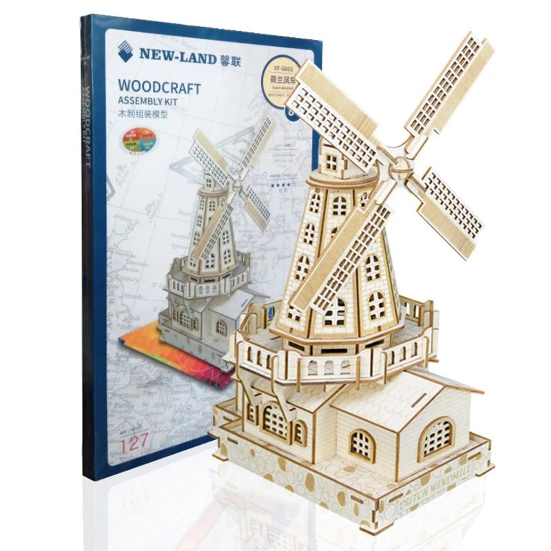 Saizhi Diy Деревянные пары Chalets 3D игра-головоломка подарок для детей модели строительные наборы Популярная игрушка Пазлы