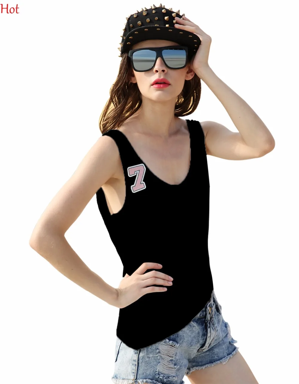 Корейский женский ремень полый Асимметричный Летний жилет Асимметричная