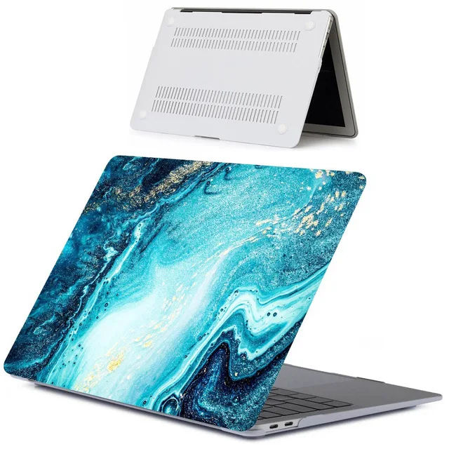 DLS-20 Популярный чехол для ноутбука с мраморным узором для Apple Macbook Pro retina Air 11 12 13 15, для Mac new Air/pro 13 дюймов A1932 A1708 - Цвет: DLS-20