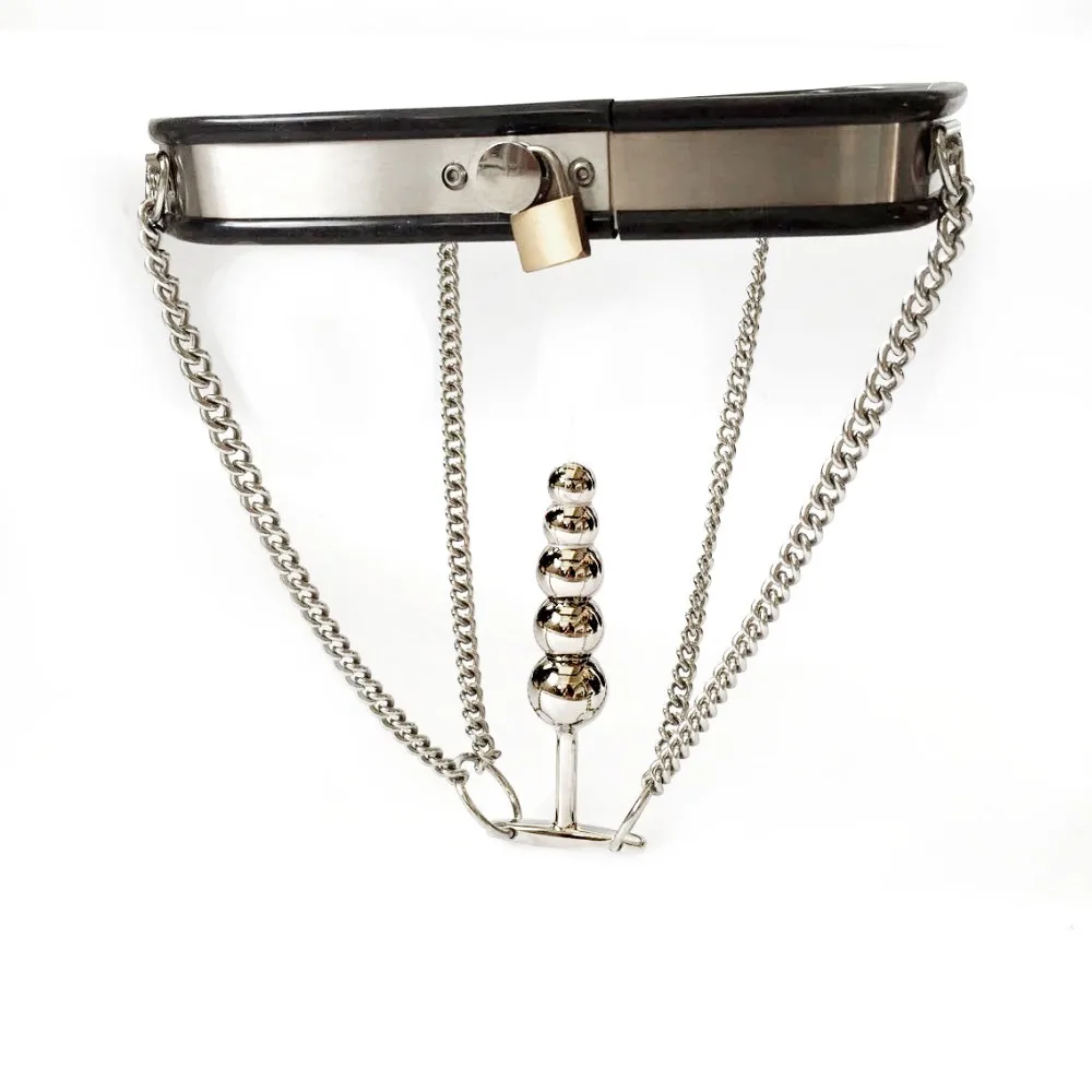 Женский Регулируемая Нержавеющая сталь цепи невидимый пояс верности устройства