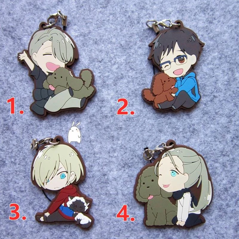 1 шт. Otaku BL брелок для ключей с надписью Love Story Yuri On Ice Viktor His Щенок Doggy телефона