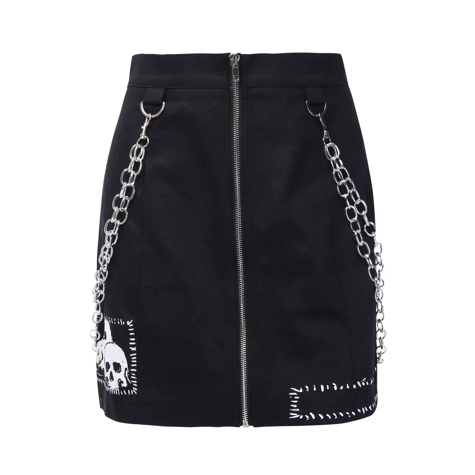 SW09888 Готическая кавайная юбка Harajuku Женская мода лето Высокая талия saia джинсы гранж юбка Feminina ветер Косплей клетчатая юбка - Цвет: SW09888