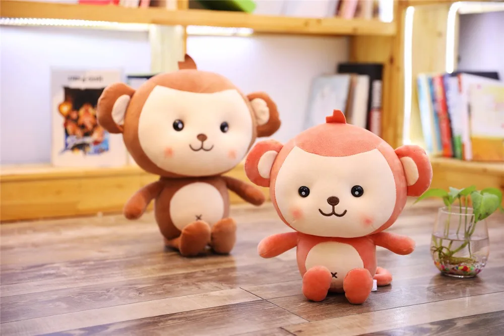 1 шт 40/50 см Милая обезьяна животное плюшевый кукольный ребенок Kawaii Плюшевые игрушки Мягкие хлопковые игрушки «обезьяна» детский подарок на день рождения для мальчика